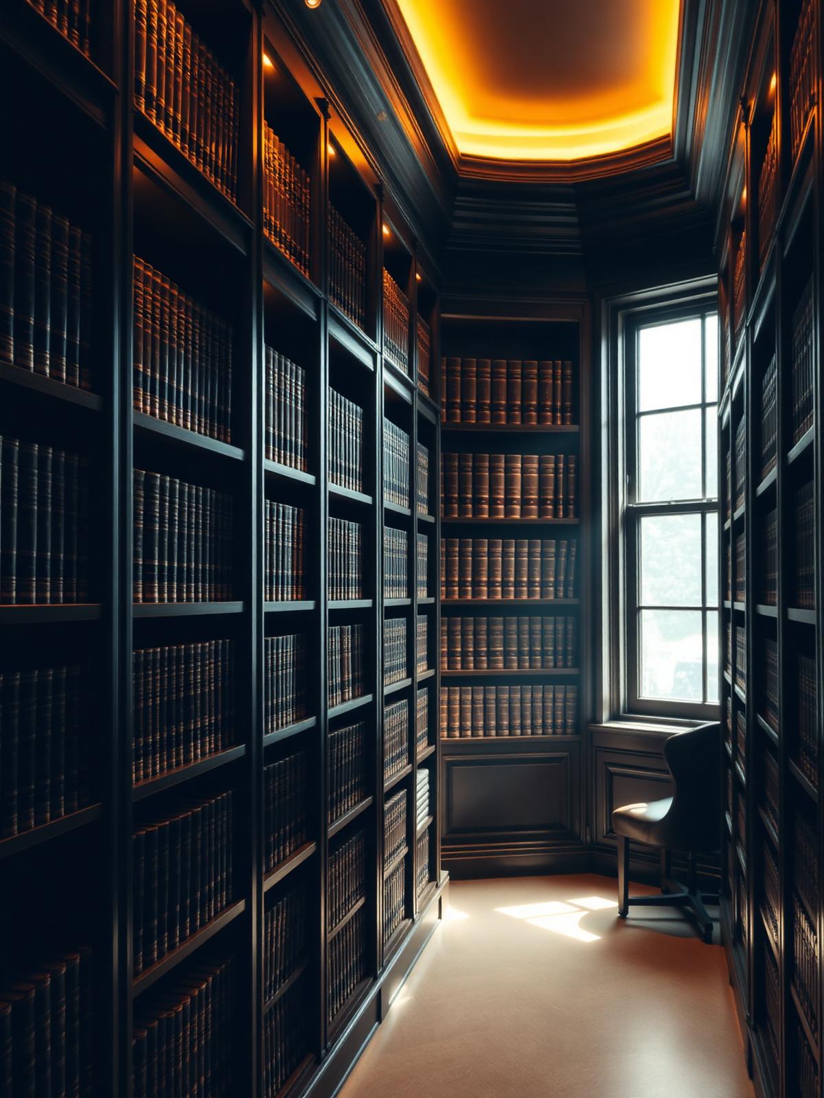 Biblioteca jurídica do escritório Mais Soluções